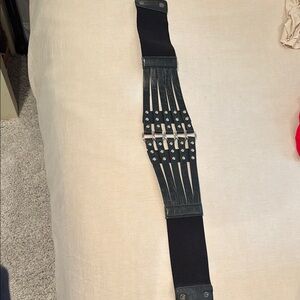 Men's Black Belt with Unique Design